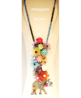 Collar Elefante Multicolor