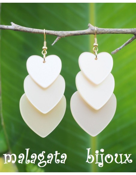 Pendientes Triple Corazón