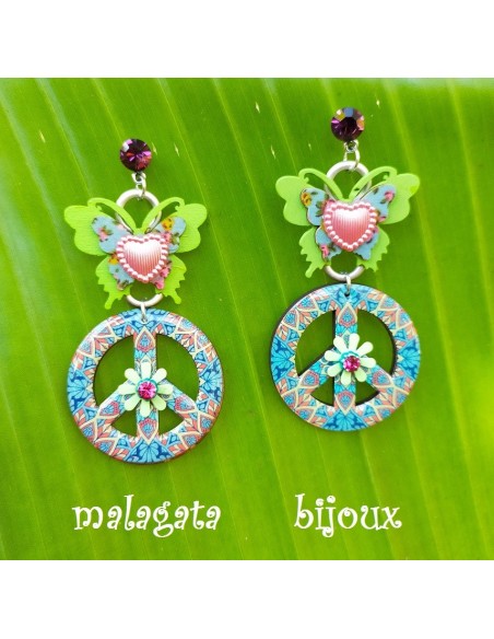 Pendientes Mariposas Enamoradas