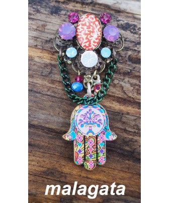 Broche Mano de Color