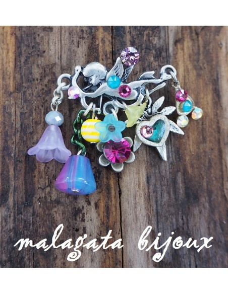 Broche Cupido Floreado